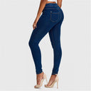 N.O.W® Denim - High Waisted - Full Length - Dark Blue + Yellow Stitching