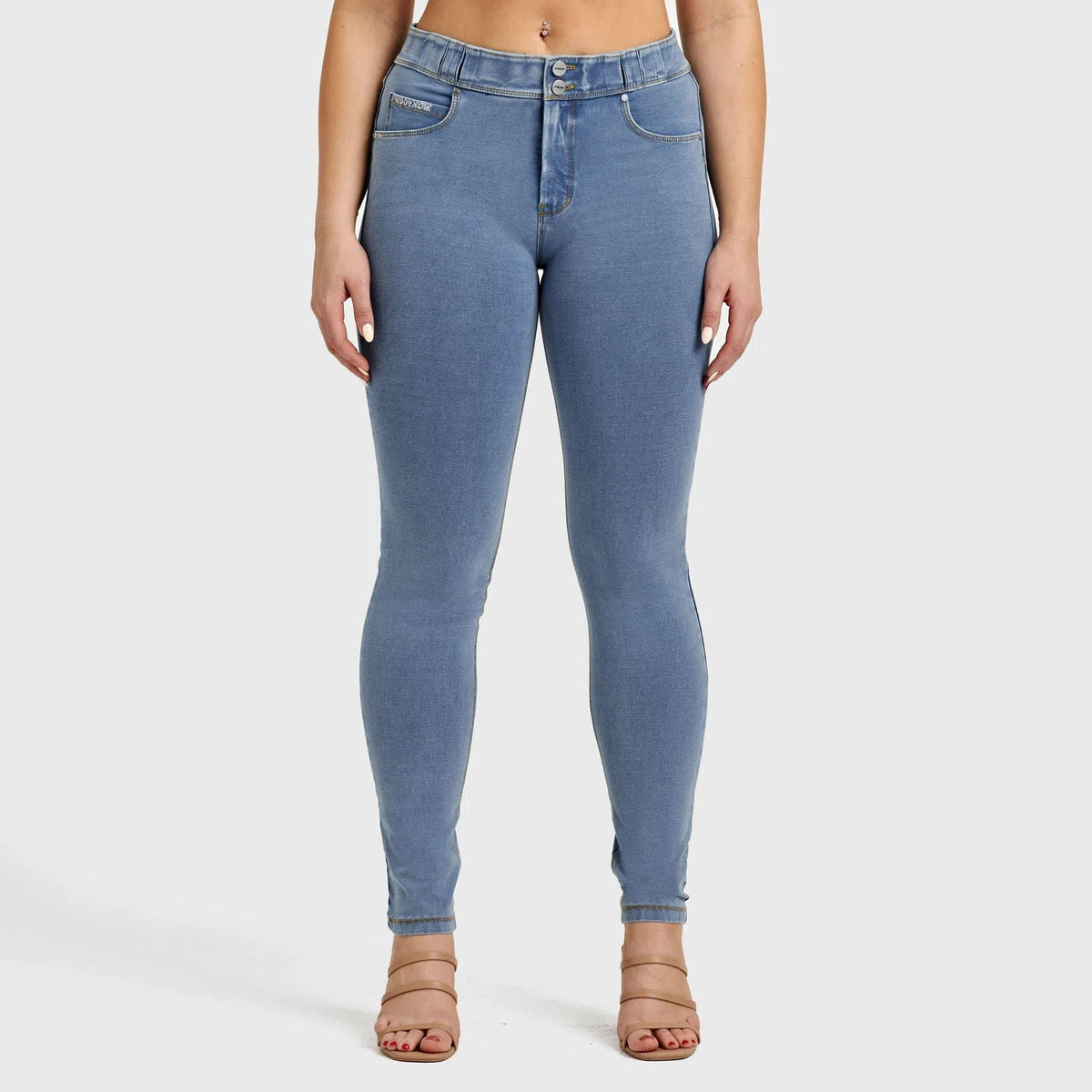 WAVE DESIGN HIGH WAIST DENIM