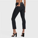 N.O.W® Denim - High Waisted - Kick Flare - Black + Black Stitching
