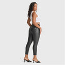 N.O.W® Faux Leather - High Waisted - Petite Length - Black