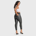 N.O.W® Faux Leather - High Waisted - Petite Length - Black