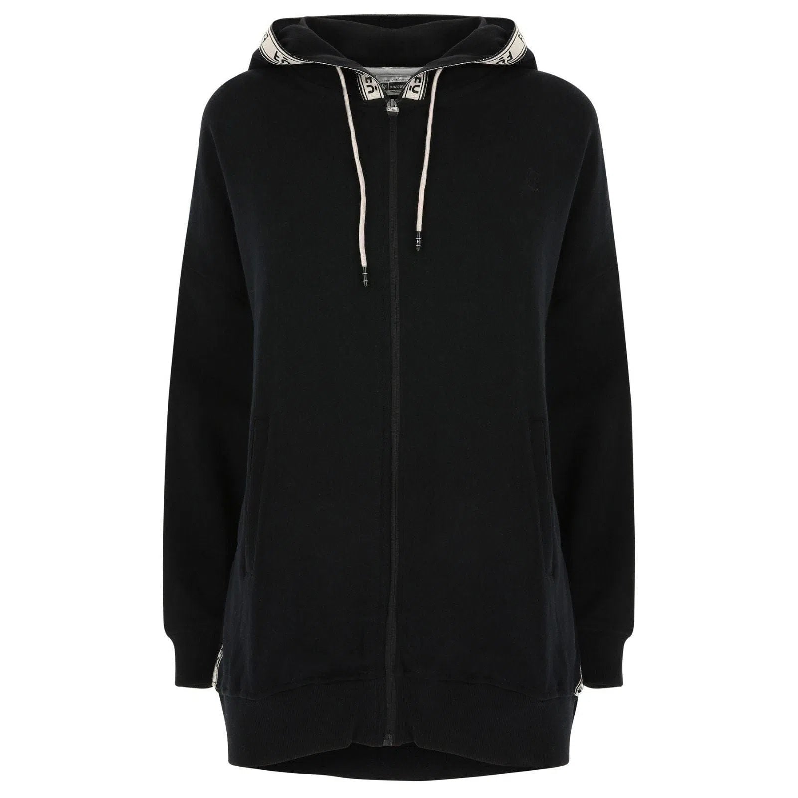 Sudadera con capucha extragrande Originals - Negro con cremallera  1