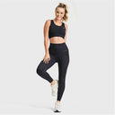 Seamless Active Leggings - High Waisted - Petite Length - Black