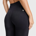 Seamless Active Leggings - High Waisted - Petite Length - Black