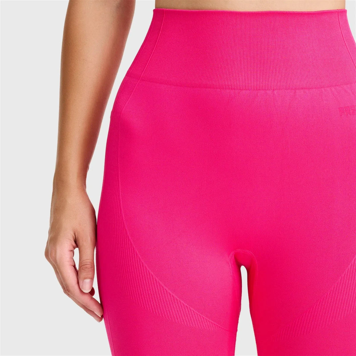 華麗 Pink High Waisted Petite Length Seamless Active Leggings Clothing