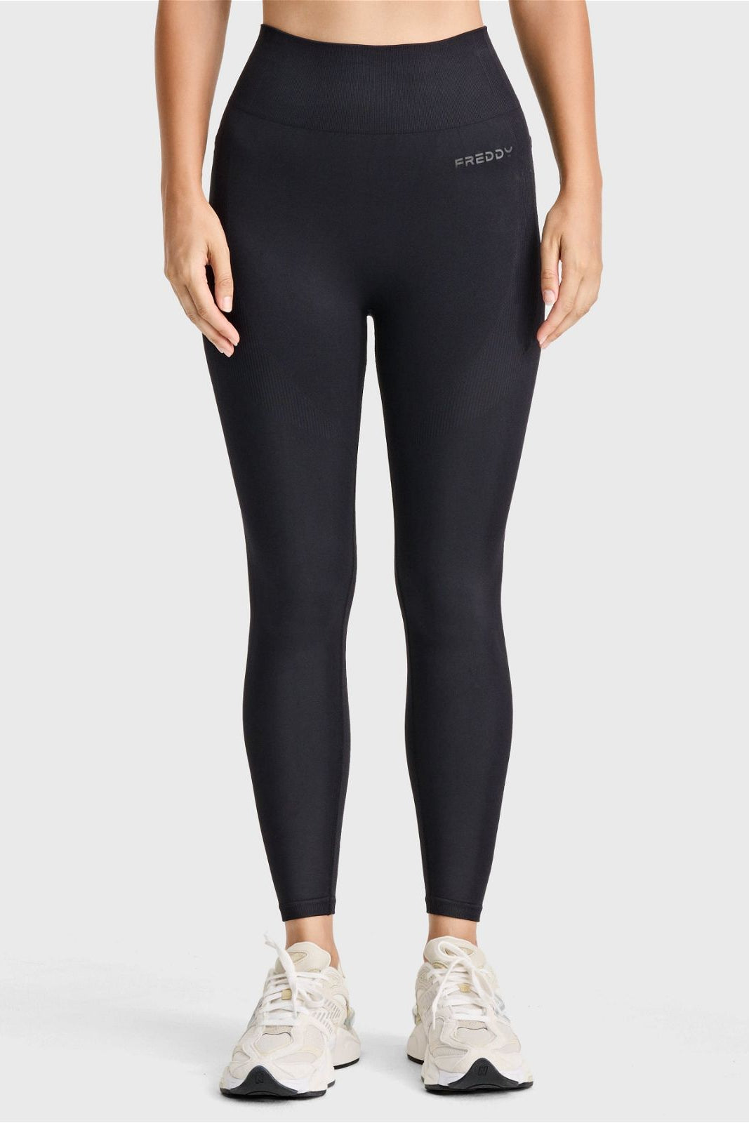 Seamless Active Leggings - High Waisted - Petite Length - Black 3