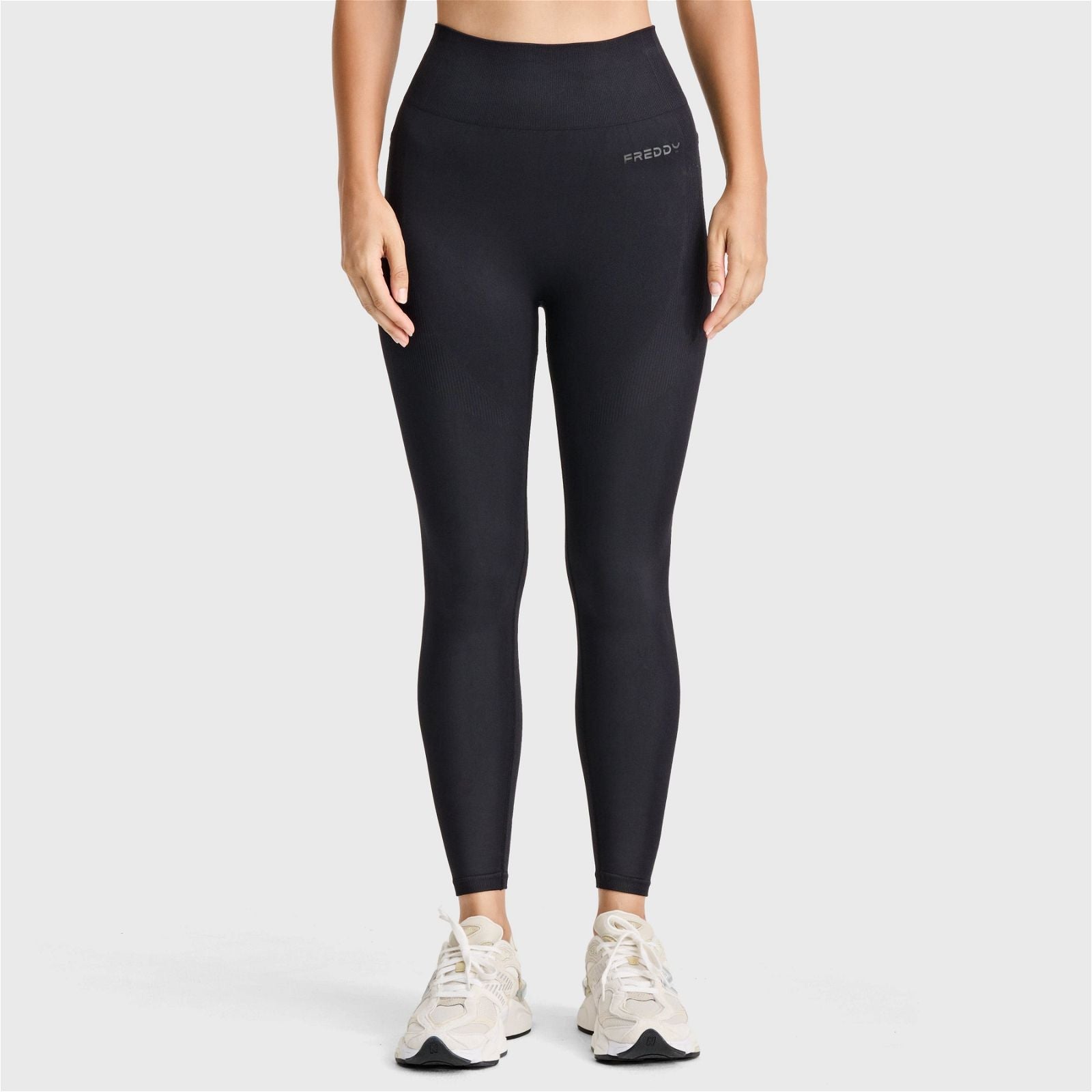 Seamless Active Leggings - High Waisted - Petite Length - Black 3