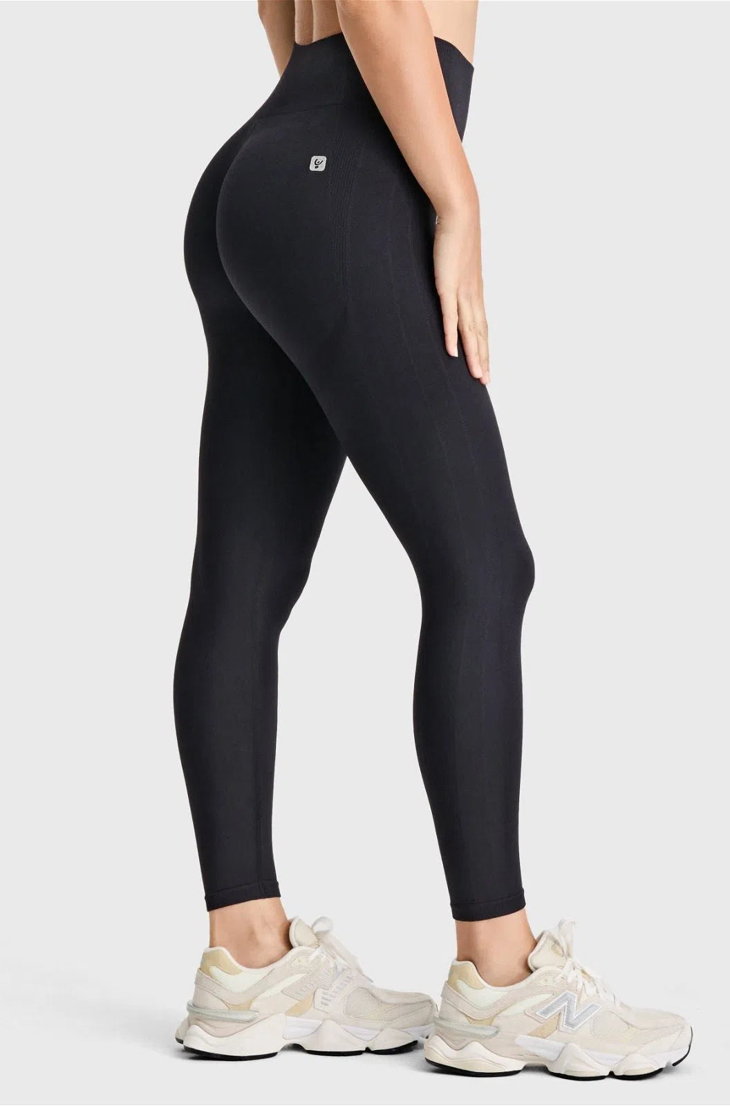 Seamless Active Leggings - High Waisted - Petite Length - Black