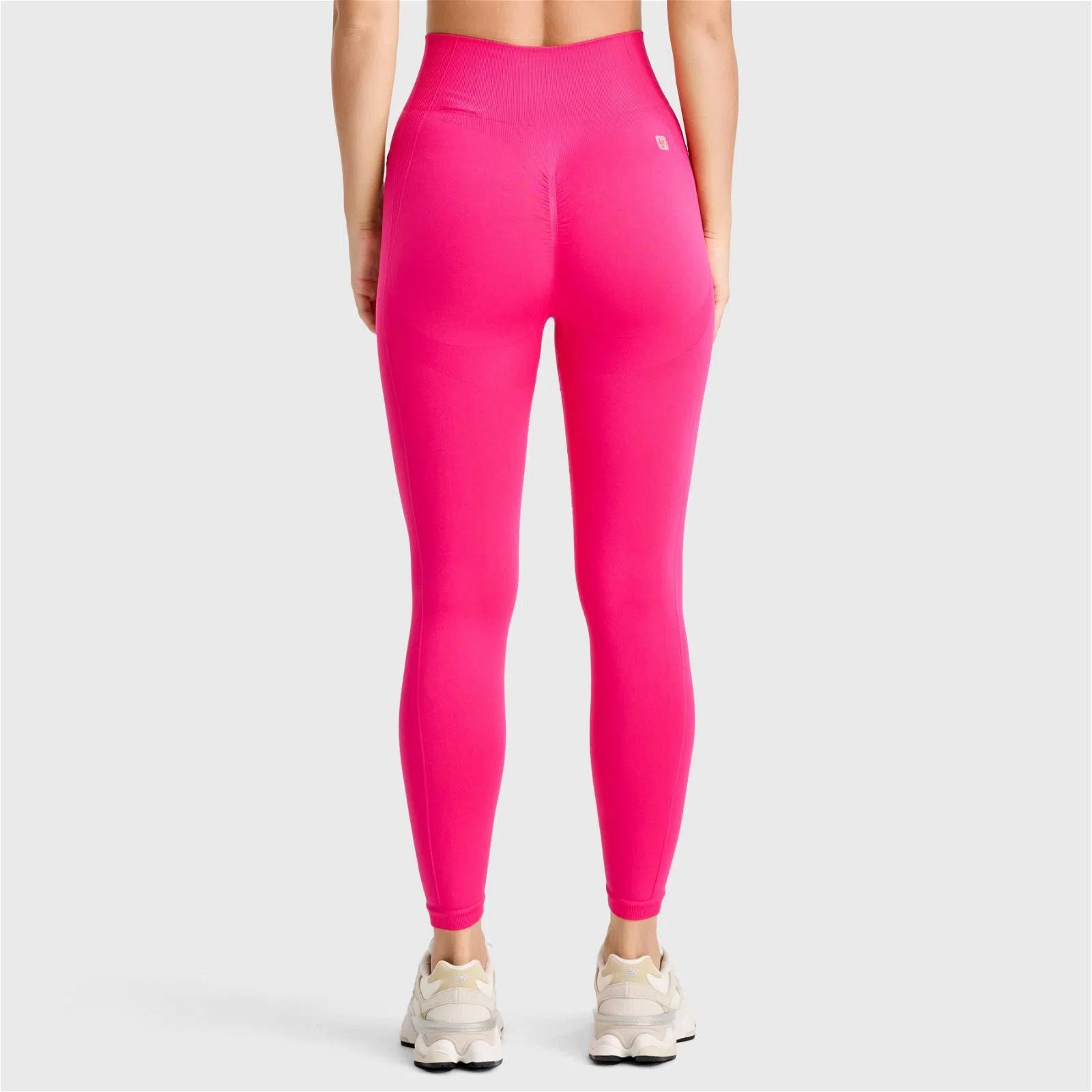 Seamless Active Leggings - High Waisted - Petite Length - Pink 3