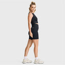Seamless Biker Shorts - High Waisted - Black