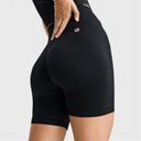 Seamless Biker Shorts - High Waisted - Black
