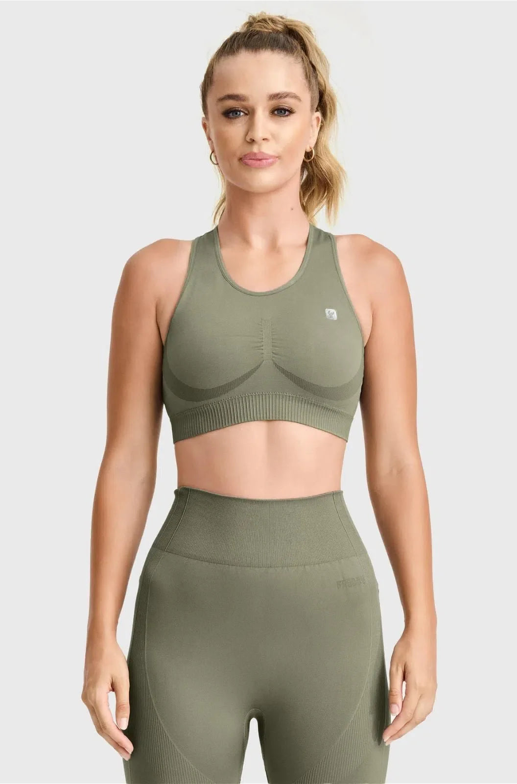 Seamless Sports Bra - Military Green