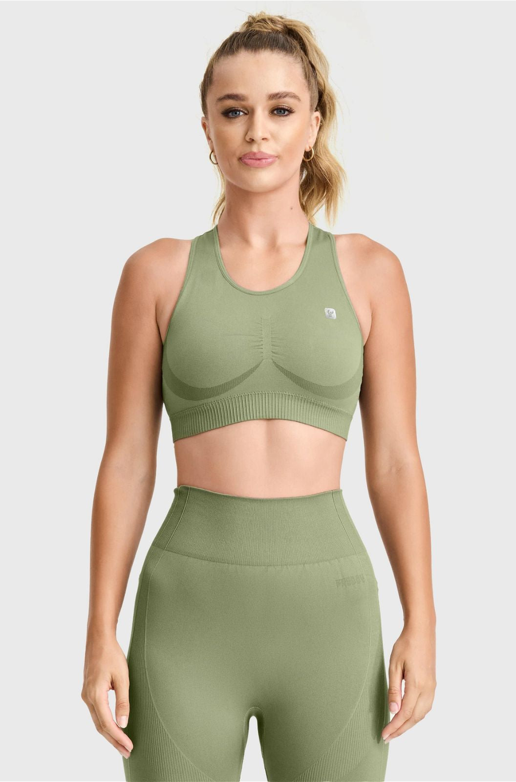 Seamless Sports Bra - Military Green