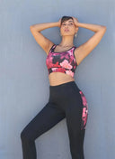Superfit Diwo With Flower Print Bands - High Waisted - Petite Length - Black