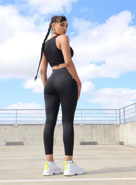 Superfit Premium Energy Pants® - High Waisted - Ankle Length - Black