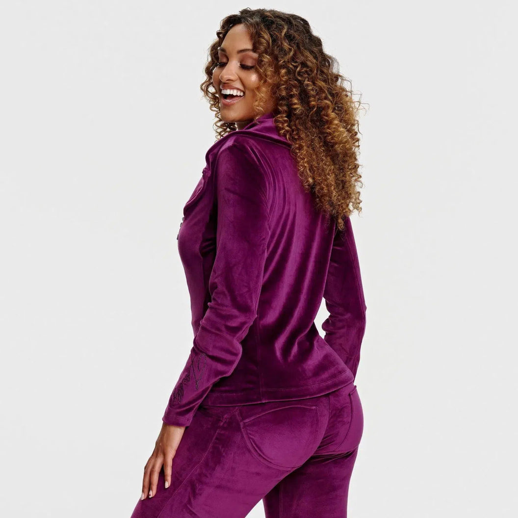 aphrodite gang VELOUR JERSEY TRACK JACKE