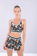 MII Sports Crop Top - Floral Print