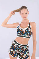 MII Sports Crop Top - Floral Print