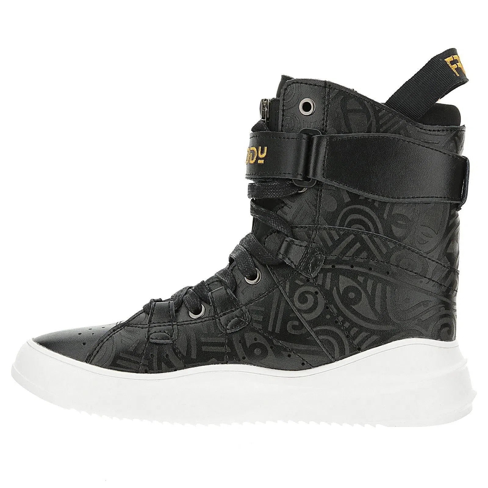 Women's Mid Cut Boot - Black + White 1