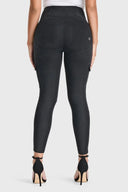 WRUP Cargo Denim - High Waisted - Petite Length - Black + Black Stitching