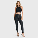 WRUP Cargo Fashion - High Waisted - Petite Length - Black