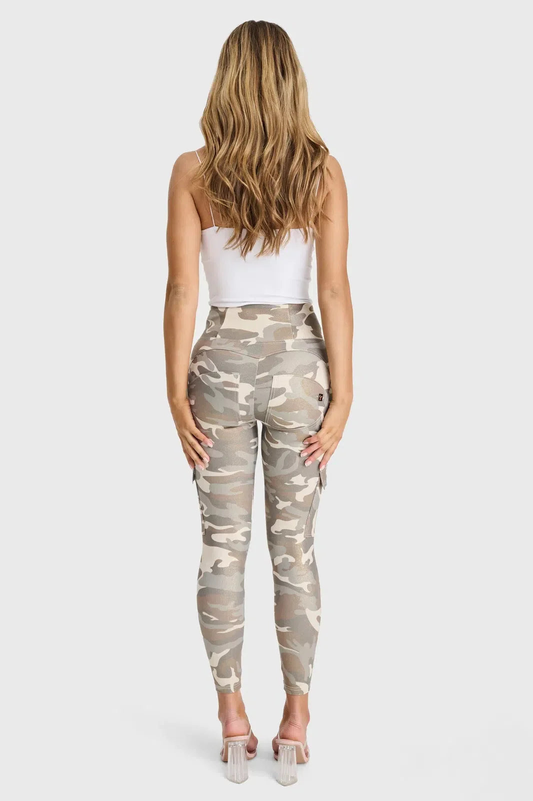 WR.UP® Cargo Fashion - High Waisted - Petite Length - Glitter Gold Camo 3