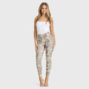 WRUP Cargo Fashion - High Waisted - 7/8 Length - Glitter Gold Camo