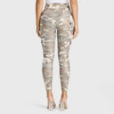 WRUP Cargo Fashion - High Waisted - 7/8 Length - Glitter Gold Camo