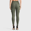 WRUP Cargo Fashion - High Waisted - Petite Length - Military Green