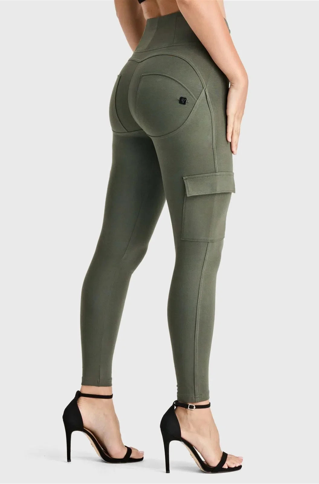 WR.UP® Cargo Fashion - High Waisted - Petite Length - Military Green