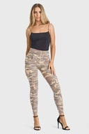 WRUP Cargo Fashion - High Waisted - Petite Length - Sand Camo