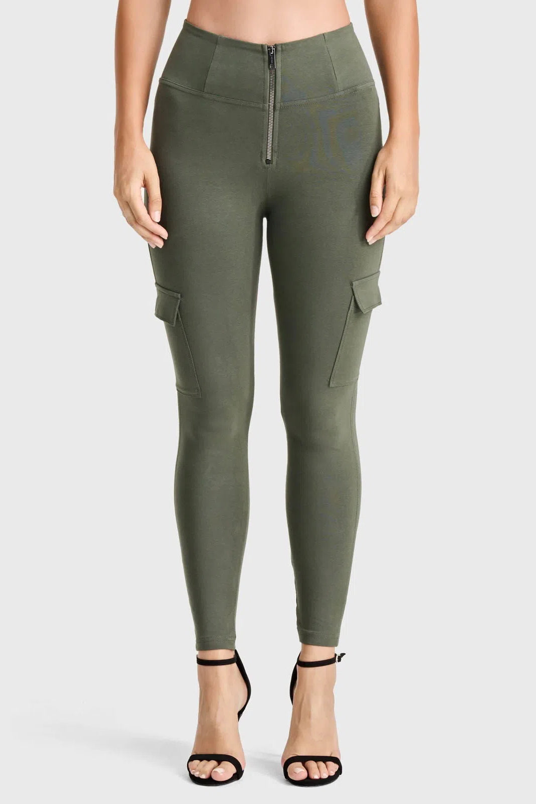 WR.UP® Cargo Fashion - High Waisted - Petite Length - Military Green 3