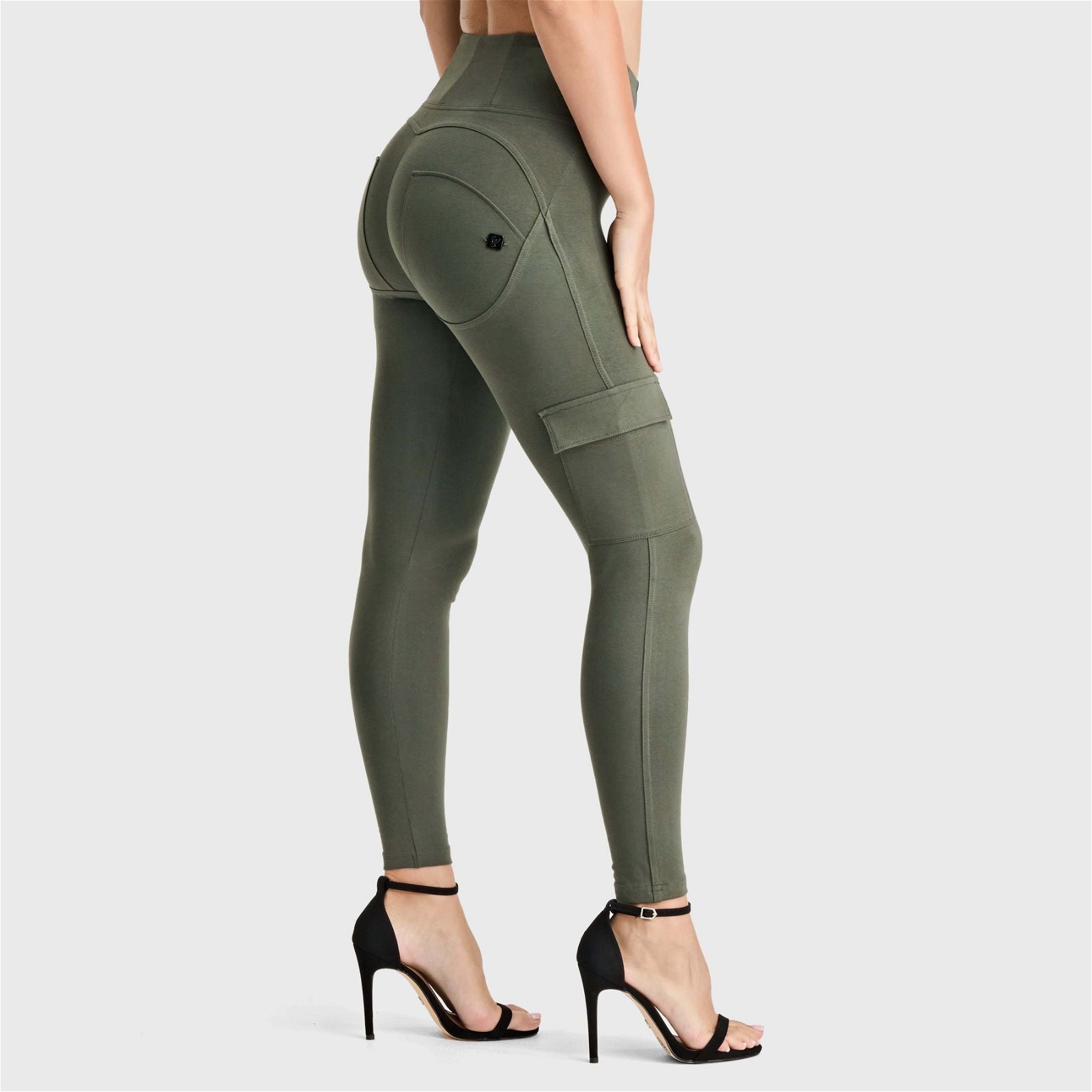 WR.UP® Cargo Fashion - High Waisted - Petite Length - Military Green 1