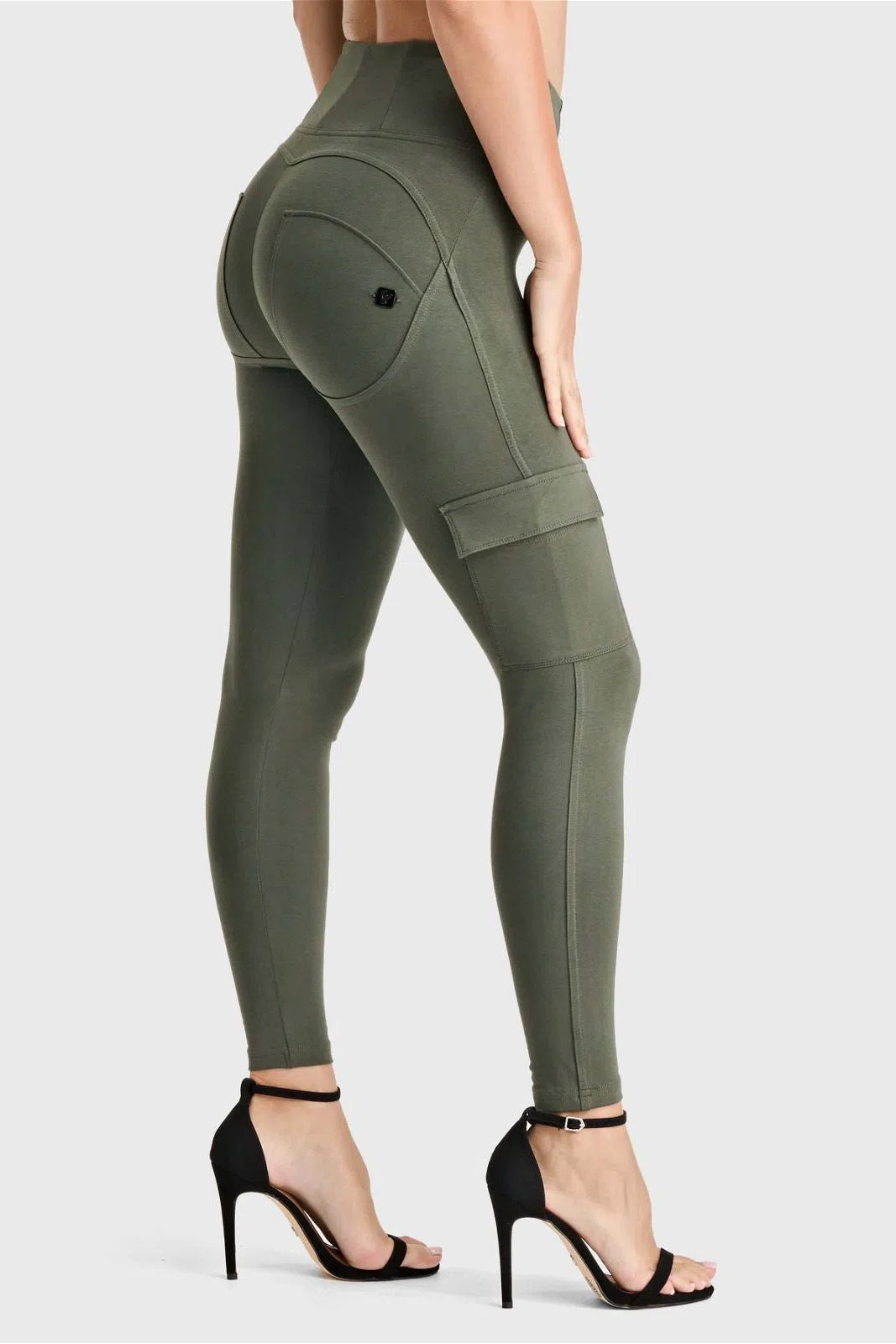 WR.UP® Cargo Fashion - Talle alto - Longitud pequeña - Verde militar 1