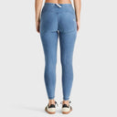 WRUP Core Denim - Mid Rise - Petite Length - Light Blue + Blue Stitching