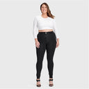 WRUP Curvy Denim - High Waisted - Full Length - Black + Black Stitching