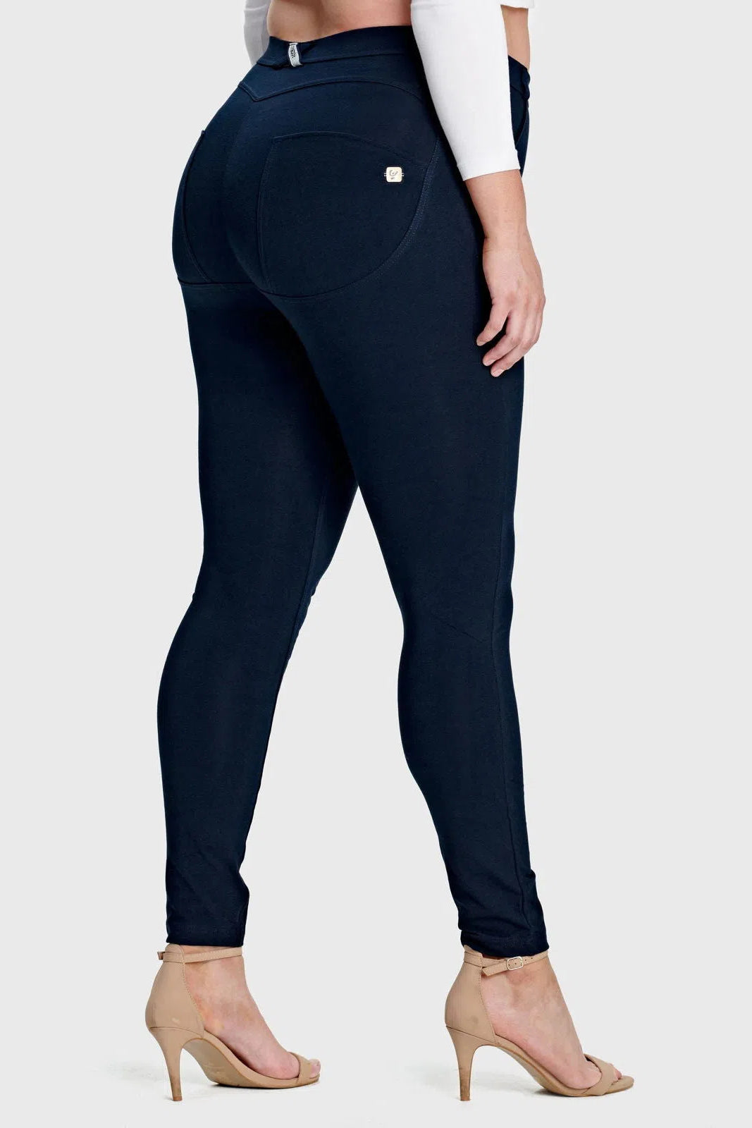 WR.UP® Curvy Fashion - High Waisted - Full Length - Navy Blue 2