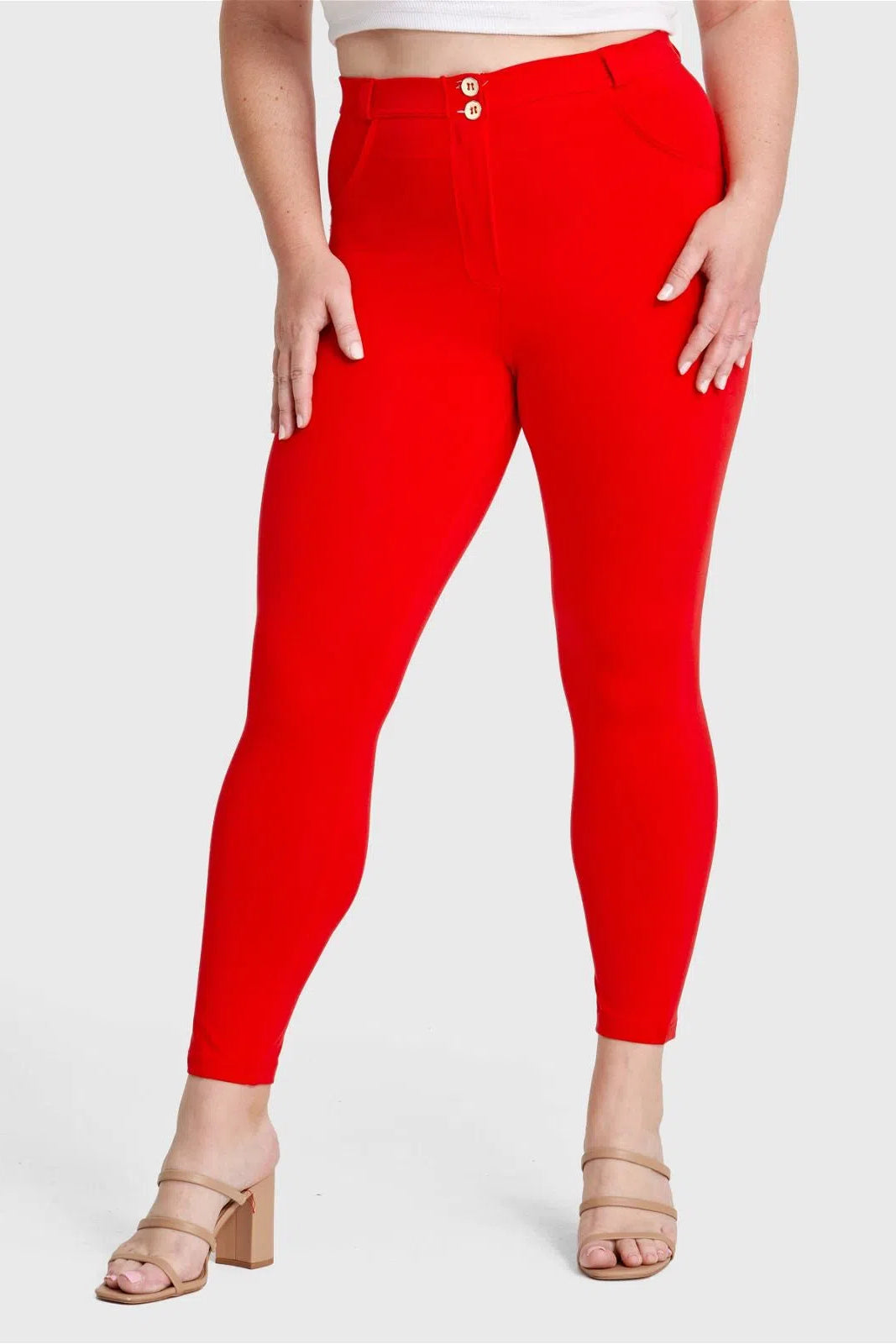 WR.UP® Curvy Fashion - High Waisted - Full Length - Red 1