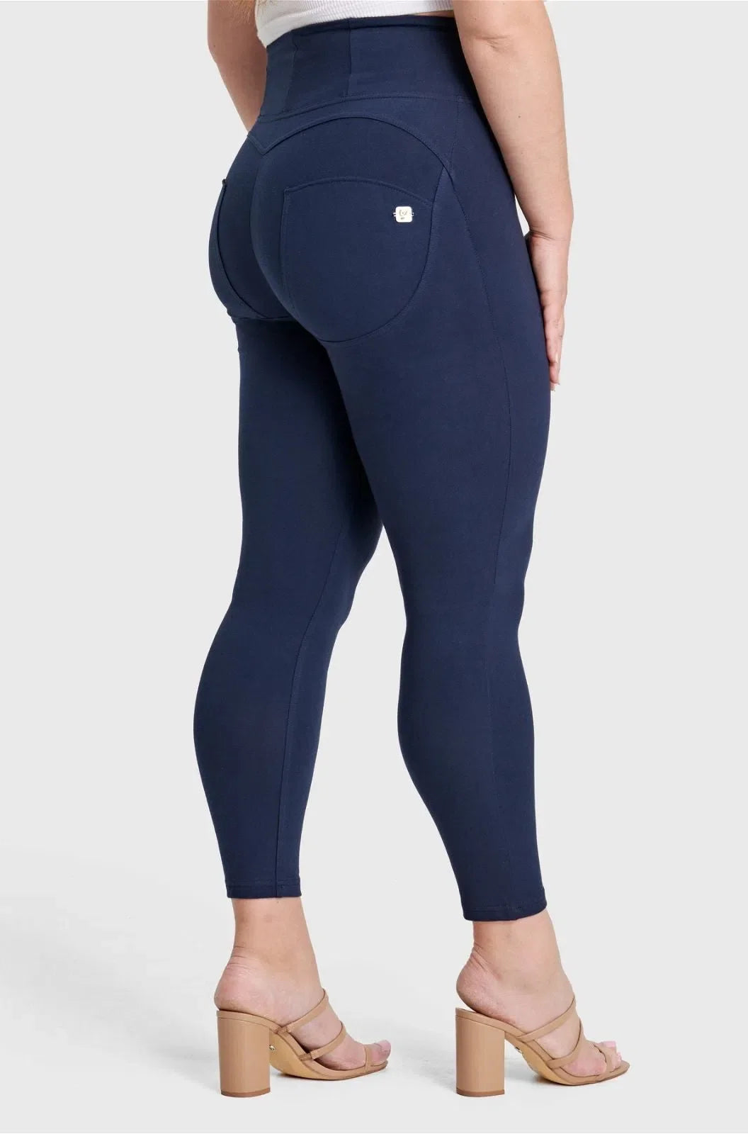 WR.UP® Curvy Fashion - Zip High Waisted - Petite Length - Navy Blue