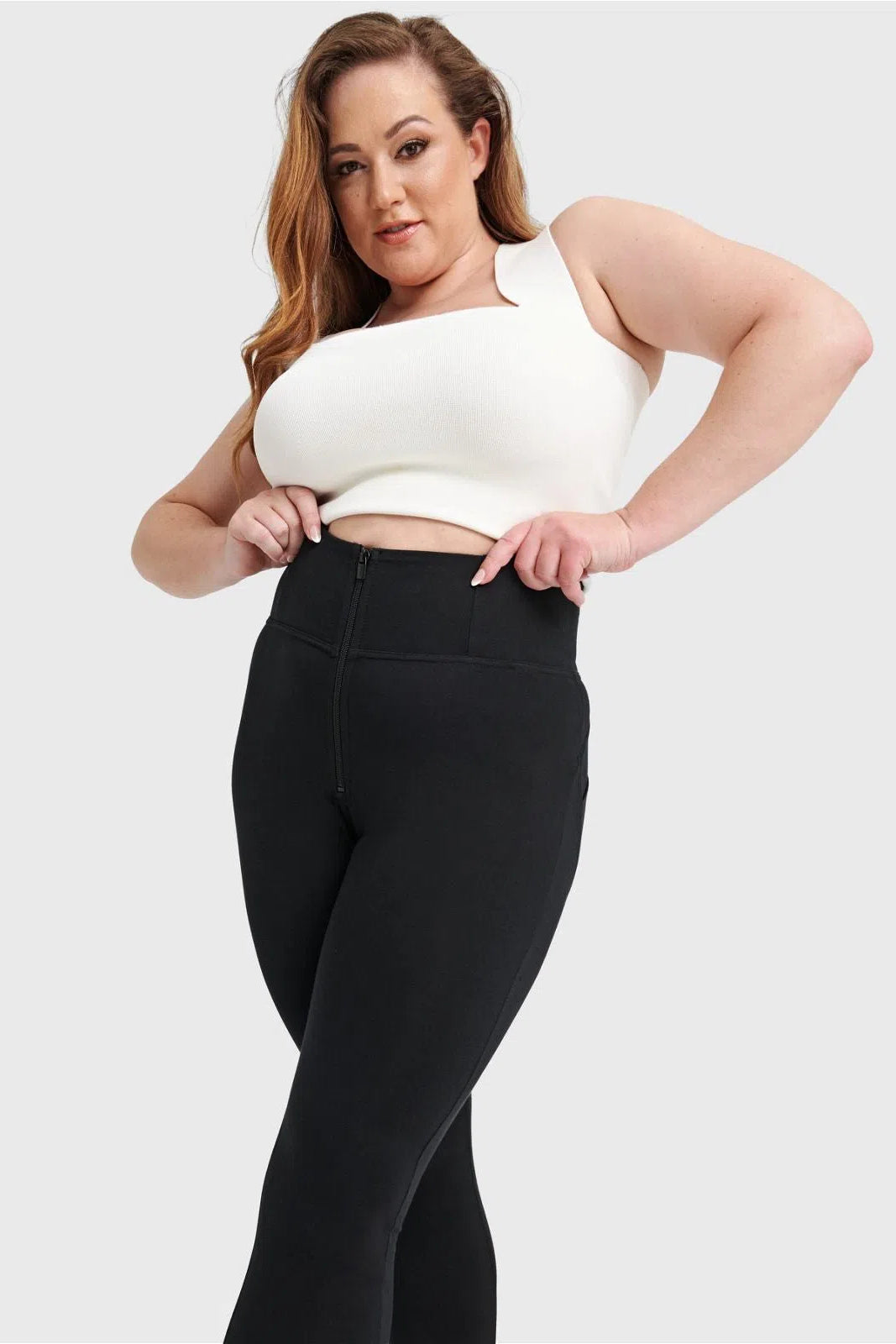 WR.UP® Curvy Fashion - Zip High Waisted - Full Length - Black 3