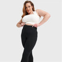 WRUP Curvy Fashion - Zip High Waisted - Full Length - Black