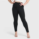 WRUP Curvy Fashion - Zip High Waisted - Full Length - Black