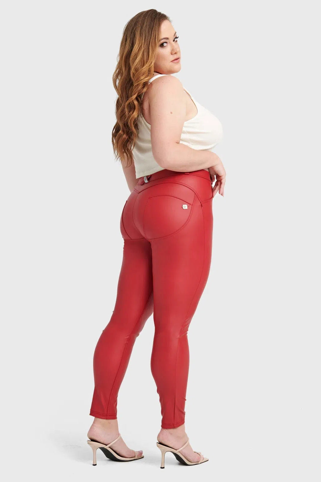 WR.UP® Curvy Faux Leather - Cintura alta - Largo completo - Rojo  3