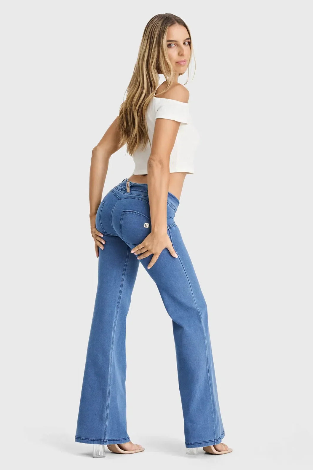 Violette Jean in Mid-Blue Wash