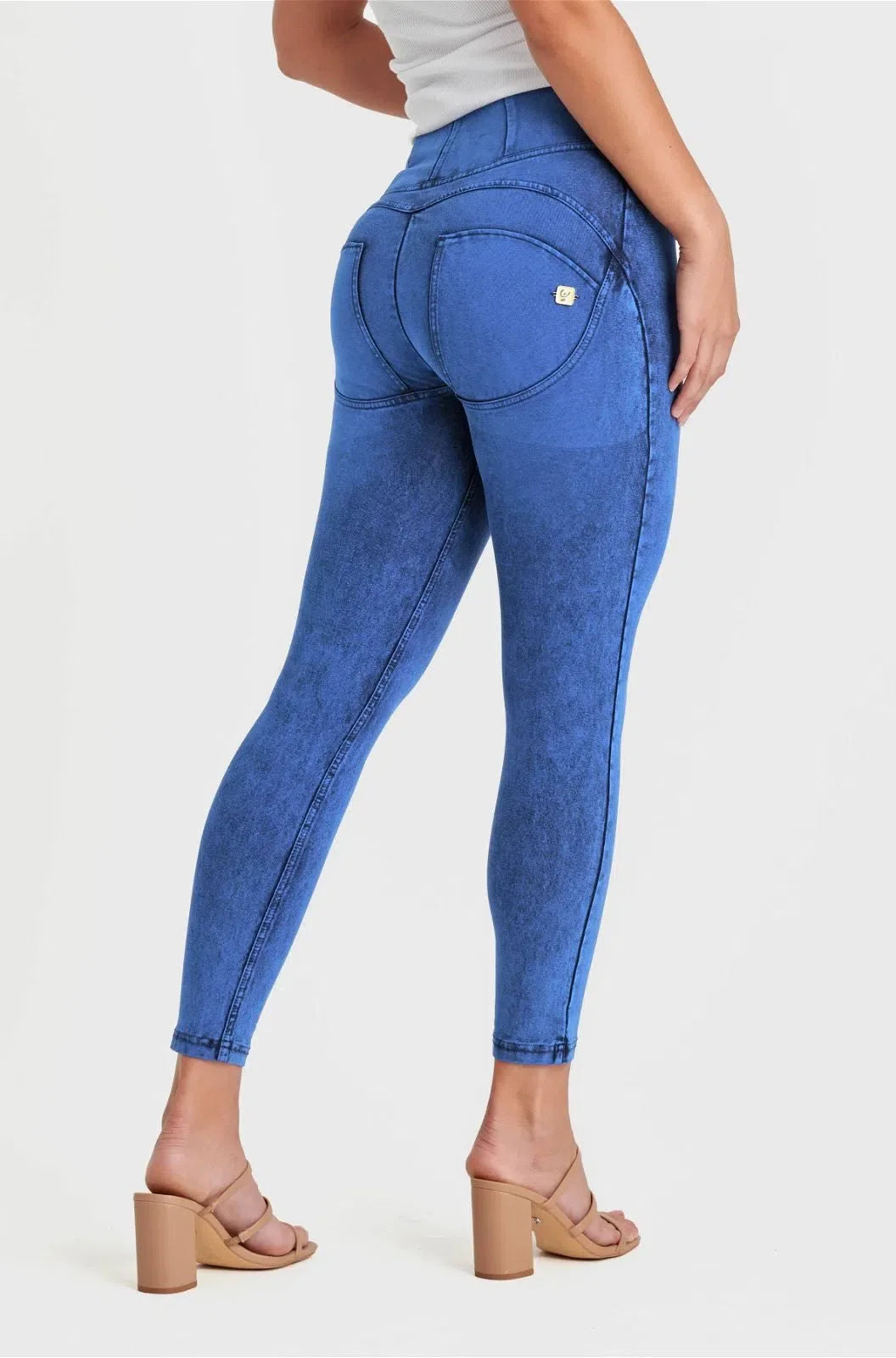 WR.UP® Denim - High Waisted - Petite Length - Cobalt Blue + Blue Stitching