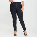 WRUP Denim - High Waisted - Full Length - Black + Black Stitching