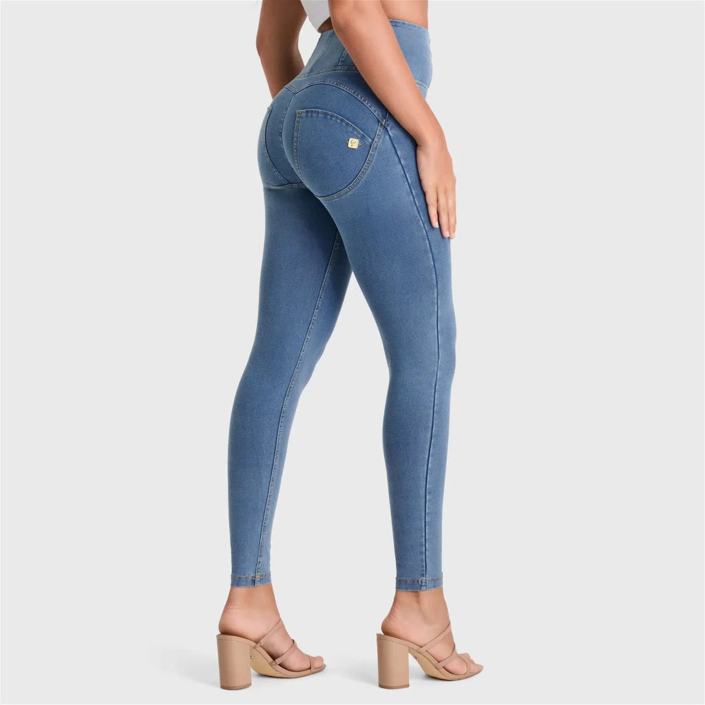 WAVE DESIGN HIGH WAIST DENIM