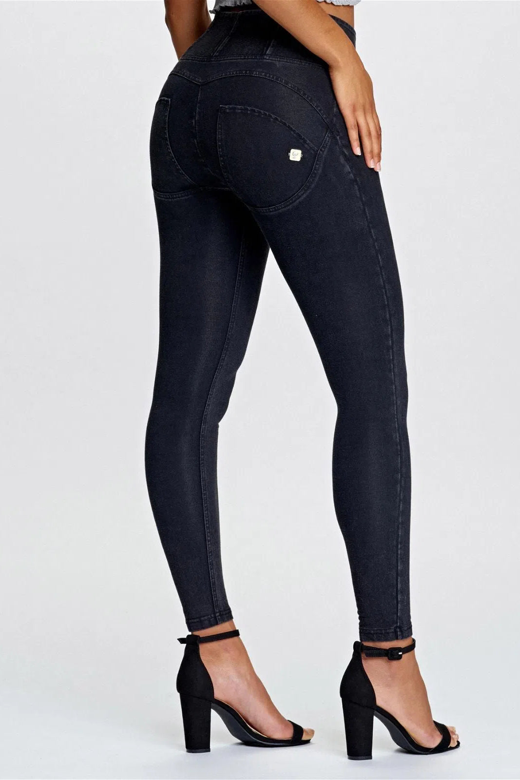 WR.UP® Denim - High Waisted - Petite Length - Black + Black Stitching 1