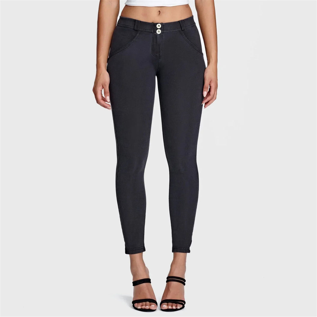 WR.UP® Denim - Mid Rise - Petite Length - Black + Black Stitching