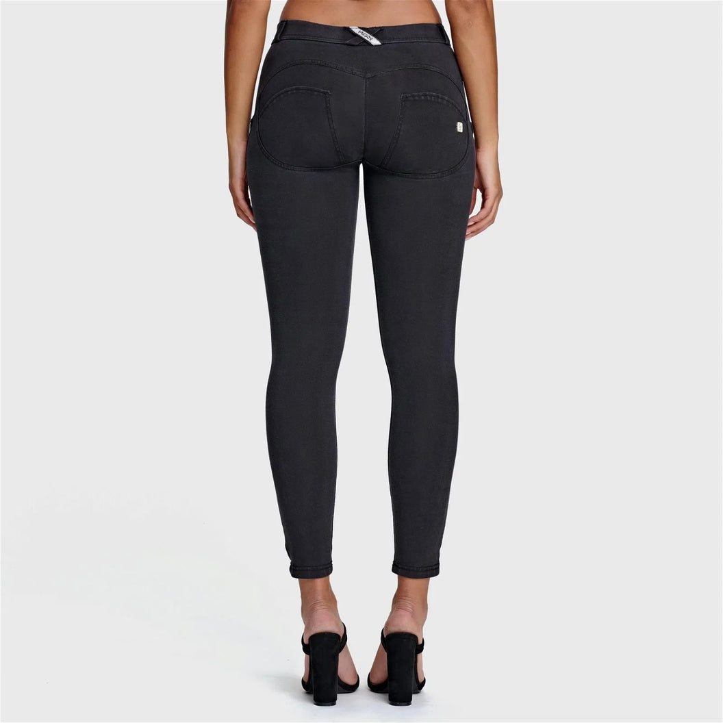 WR.UP® Denim - Mid Rise - Petite Length - Black + Black Stitching